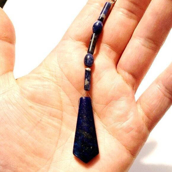 Lapis Lazuli & Sodalite Keychain – Truth, Intuition & Inner Power - Picture 5 of 7